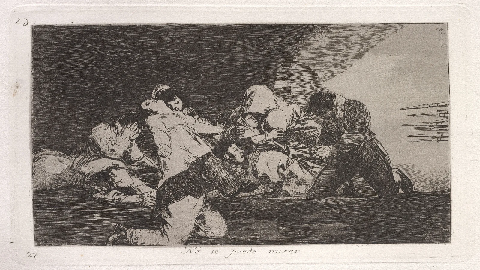 Goya's No se puede mirar from The Disasters of War.
