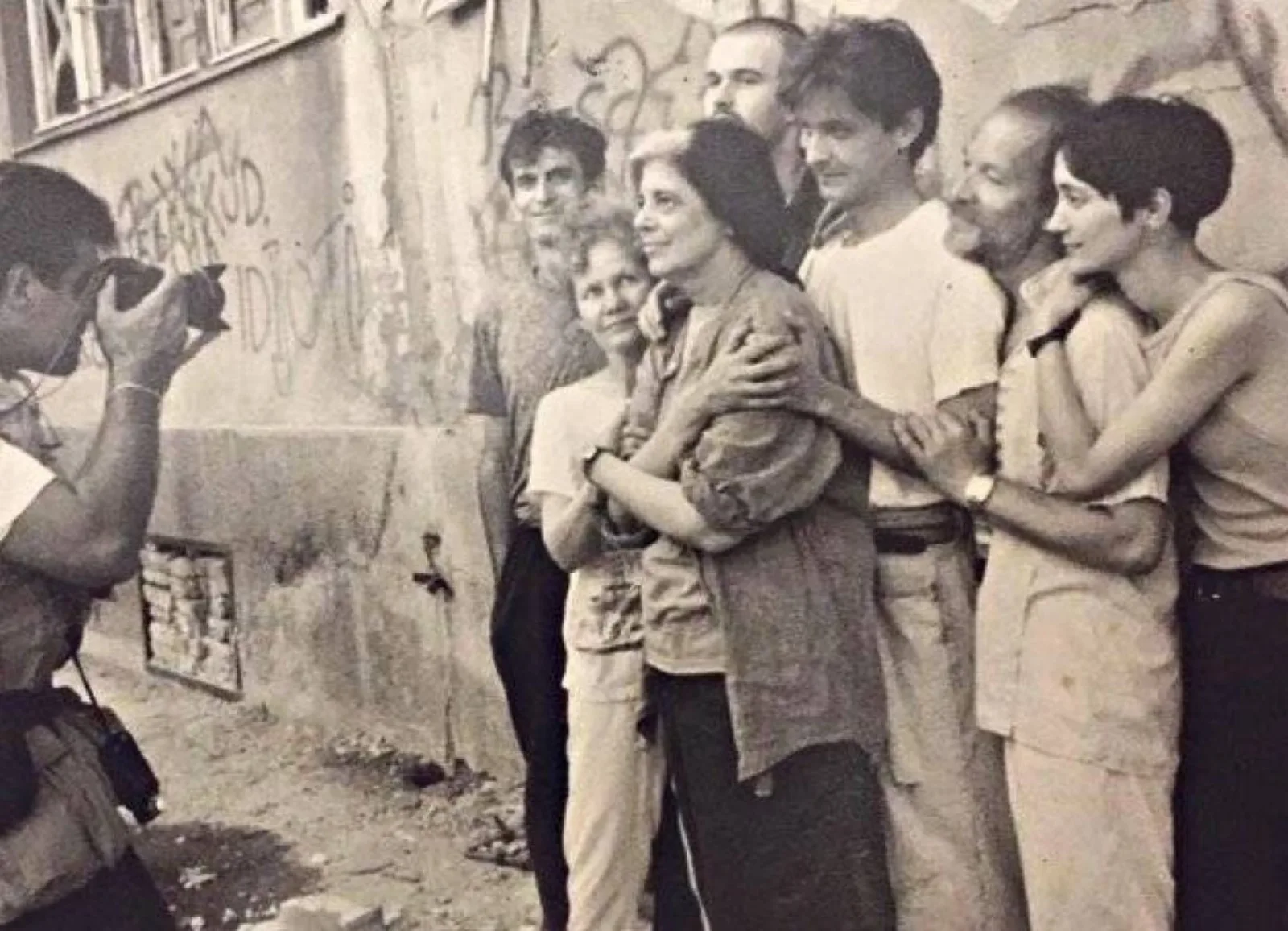 Susan Sontag in Sarajevo during the siege.