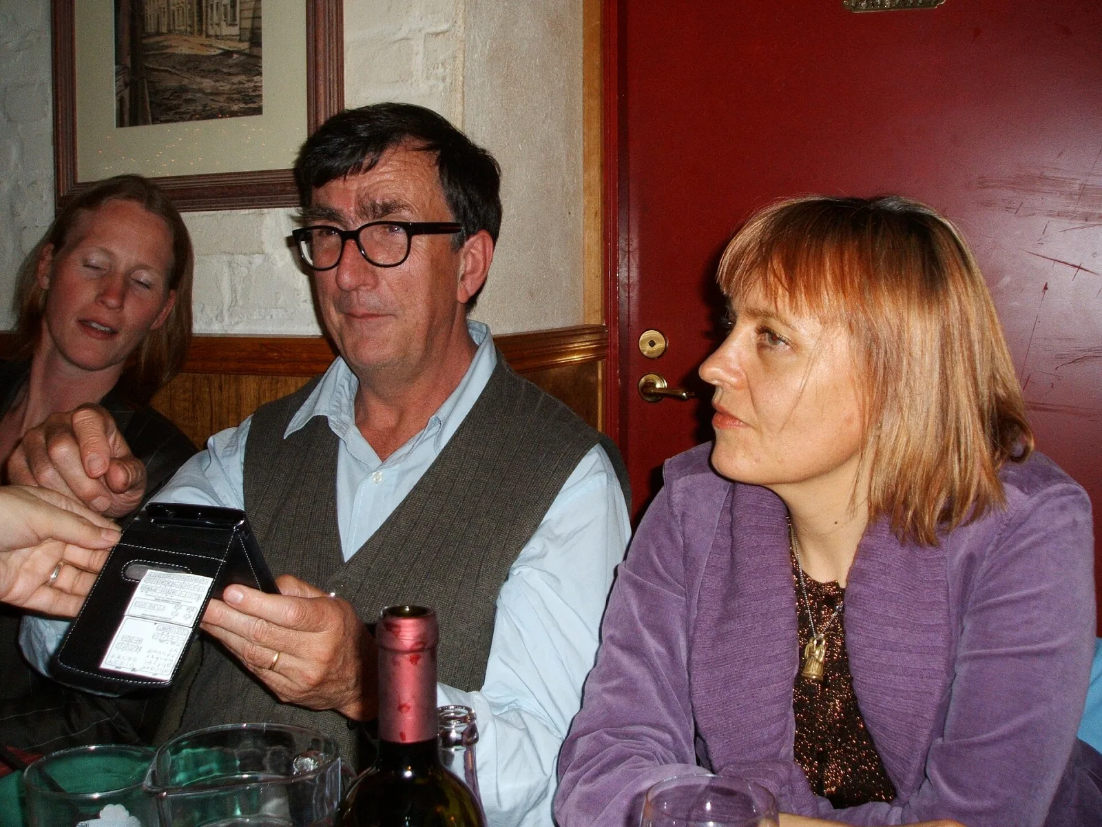 Bruno Latour speaking at a public event.